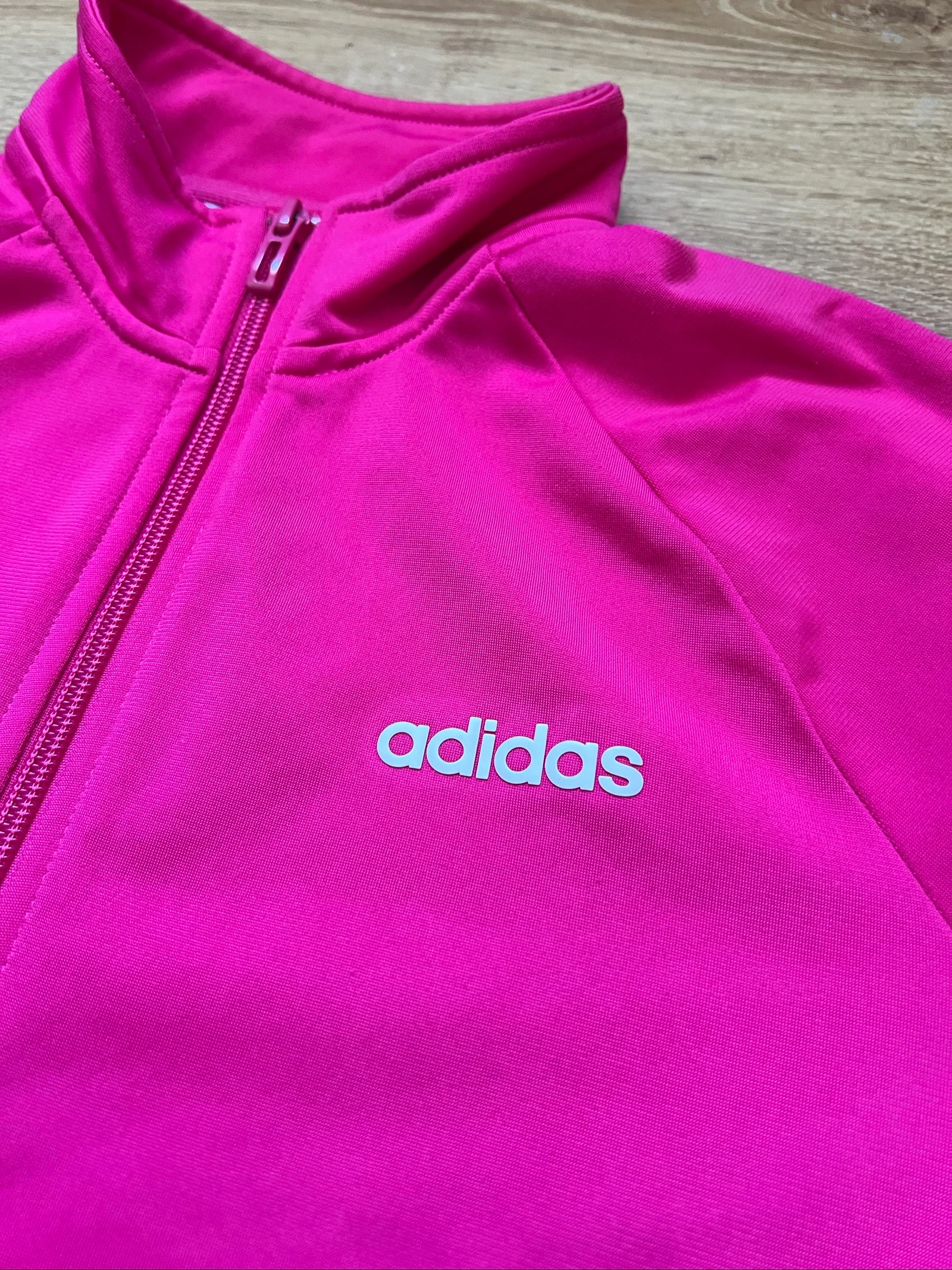 Sudadera com zíper Adidas rosa – photo 2